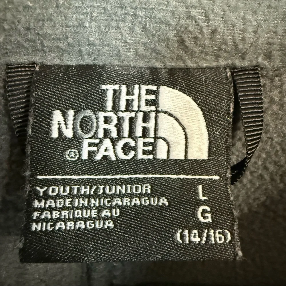 The North Face Grey Zip Soft Shell‎ Fleece Lined Jacket Boys Youth L (14-16)